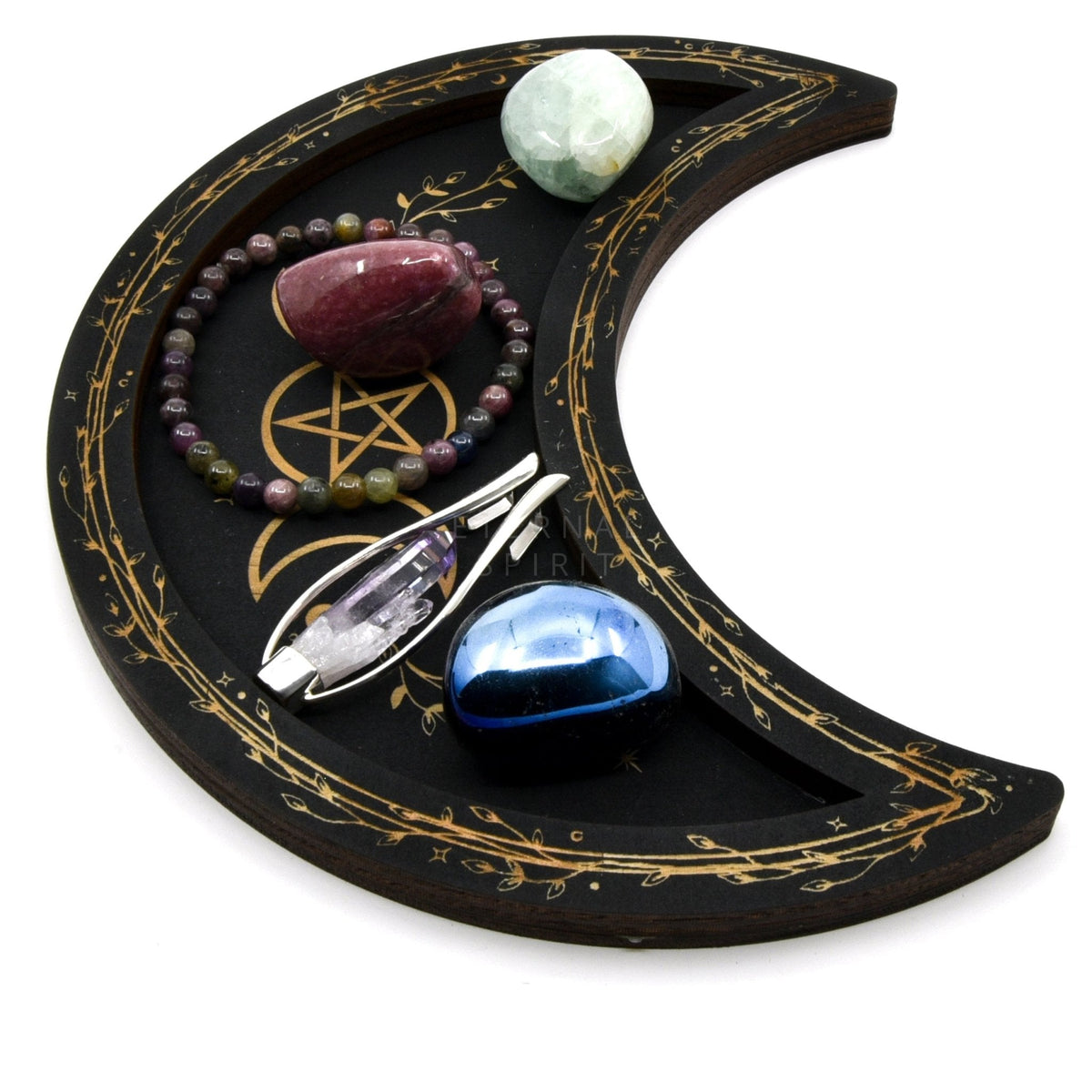 Black Moon trinket dish, angled side profile — Eternal Spirit
