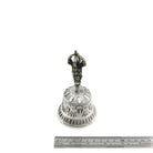 Silver 12cm bell, overhead view of decorated rim — Eternal Spirit