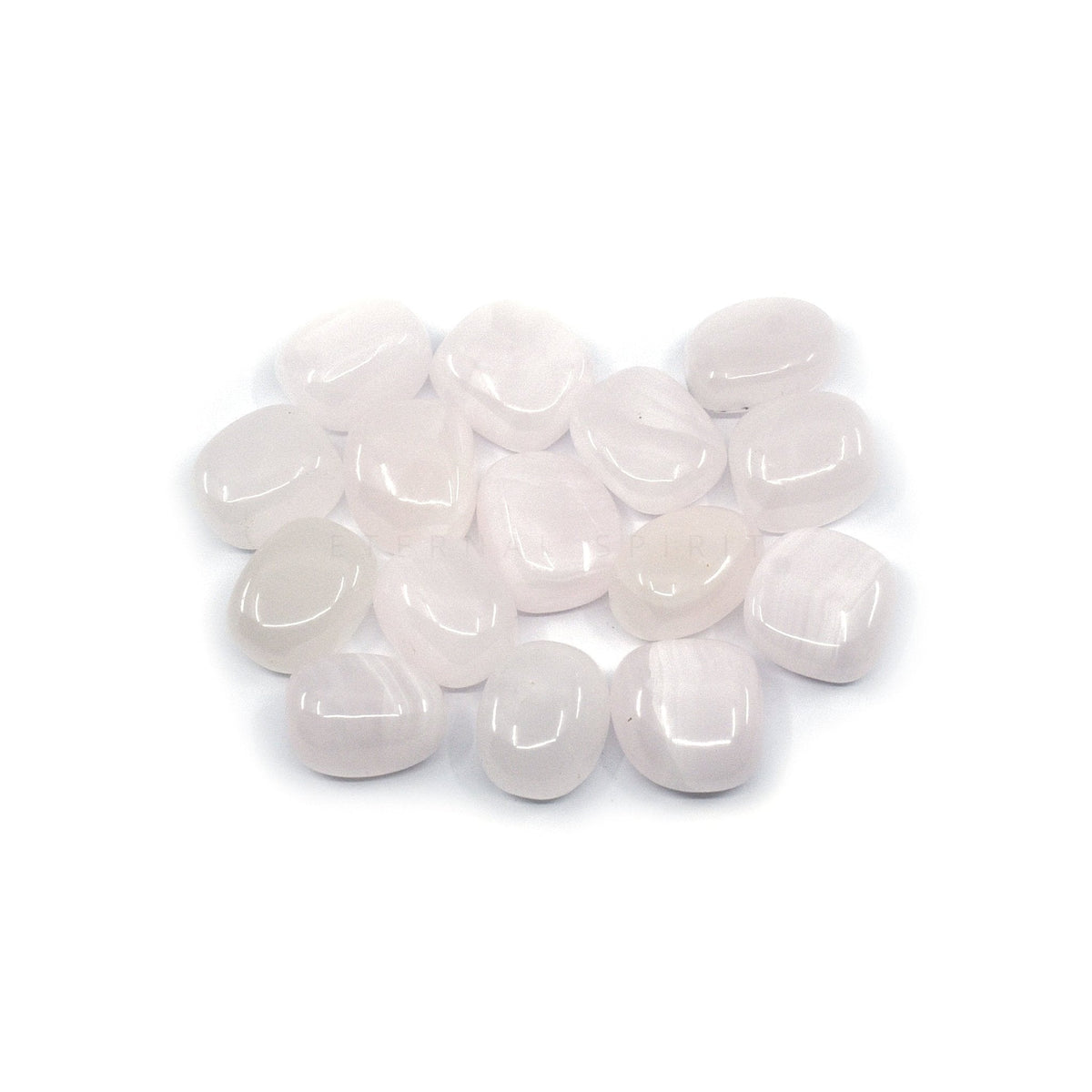 collection of polished Calcite (Mangano) tumble stones — Eternal Spirit