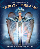 Tarot of Dreams box with mystical figure by Ciro Marchetti, deck and book set — Eternal Spirit