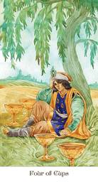 Tarot of the Golden Wheel Tarot card offering a glimpse of the deck's sacred imagery — Eternal Spirit