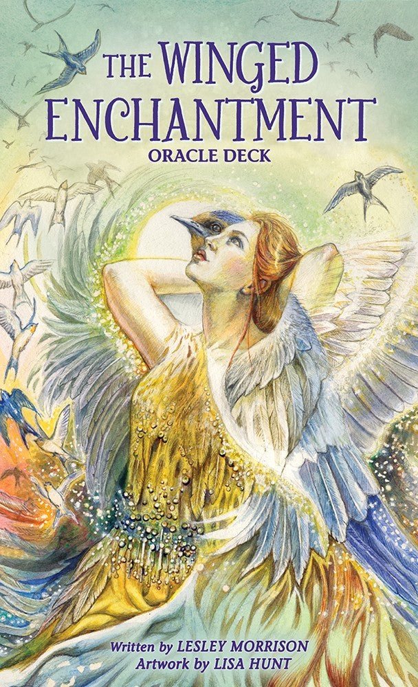The Winged Enchantment Oracle Deck box with owl and moonlit forest — Eternal Spirit