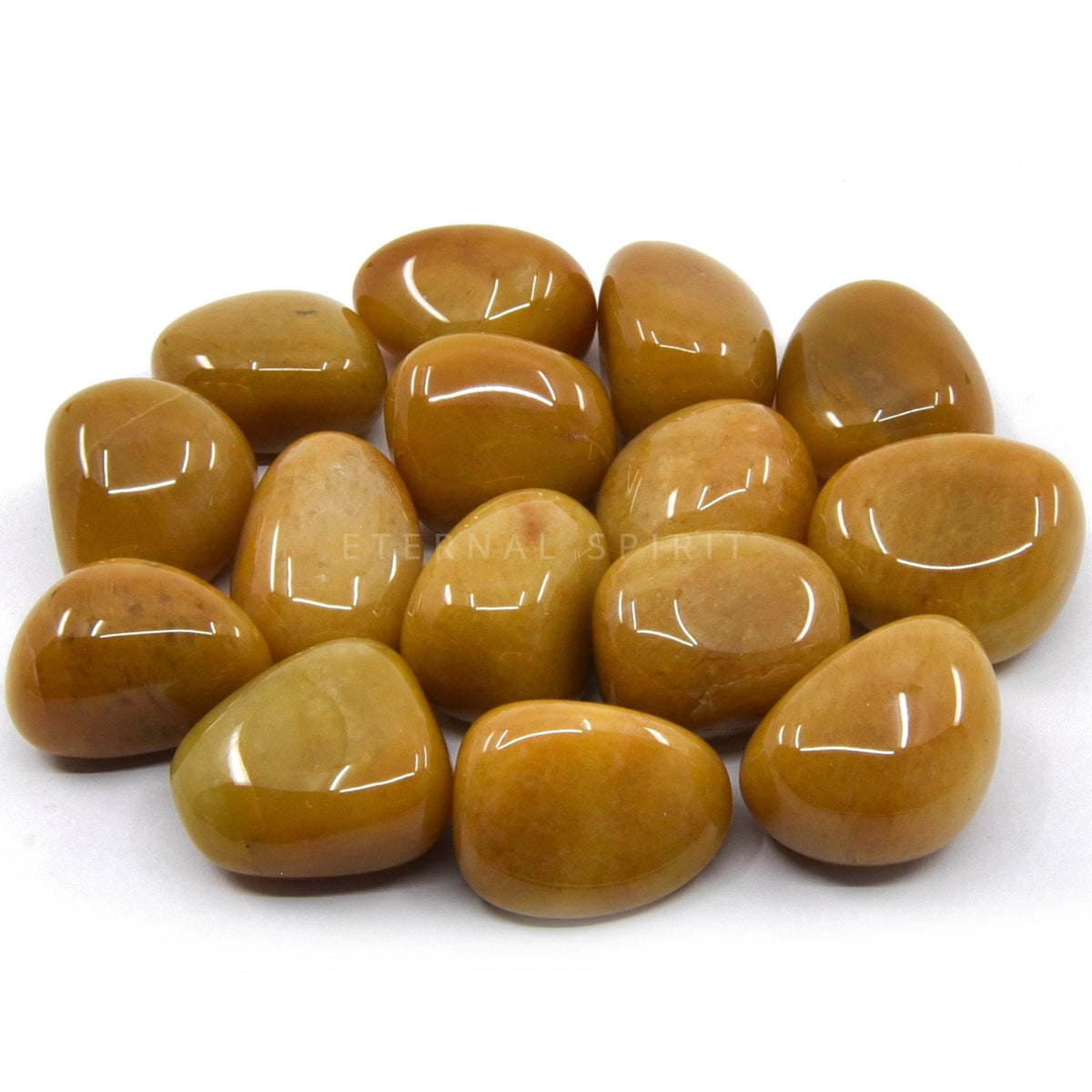 collection of polished Aventurine (Yellow) tumble stones — Eternal Spirit