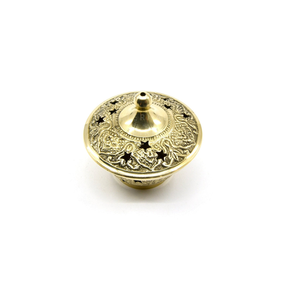 Brass starred incense burner, ornate craftsmanship — Eternal Spirit