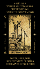 Solis Divinity Tarot (Black & Gold Edition) card revealing the deck's mystical artwork — Eternal Spirit