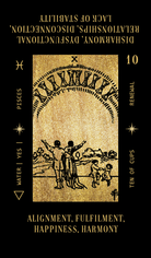 Solis Divinity Tarot (Black & Gold Edition) card displaying the deck's hand-painted illustrations — Eternal Spirit