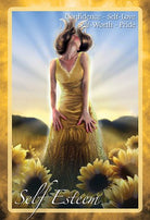 Chakra Insight Oracle card presenting the deck's visionary illustrations — Eternal Spirit