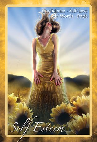 Chakra Insight Oracle card presenting the deck's visionary illustrations — Eternal Spirit