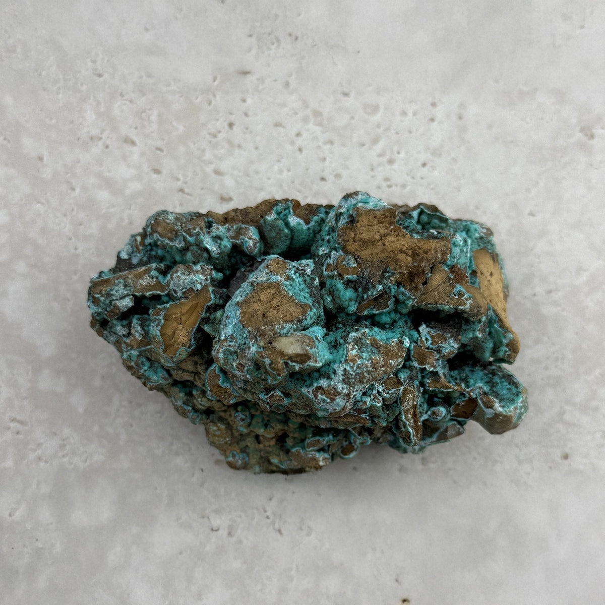 Chrysocolla Crystal Rough, 5.5 x 10 x 6.5cm, alternate angle — Eternal Spirit