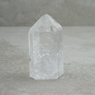 Clear Quartz Crystal Generator, 8.5 x 4 x 3.4cm, alternate angle — Eternal Spirit