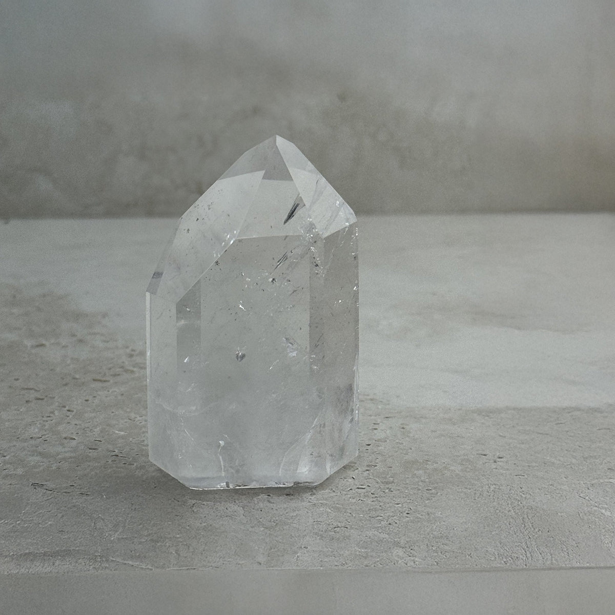 Clear Quartz Crystal Generator, 7.5 x 5 x 3cm, alternate angle — Eternal Spirit