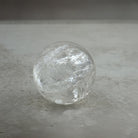 Clear Quartz Crystal Sphere, 5 x 5 x 5cm, alternate angle — Eternal Spirit