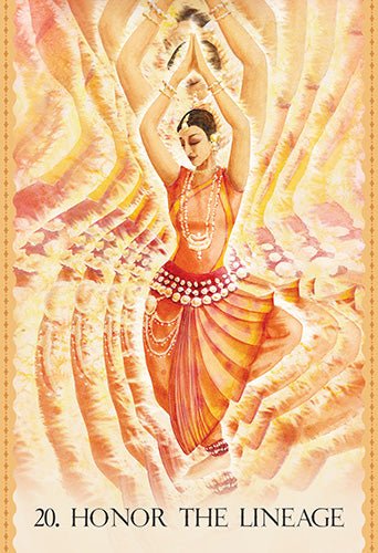Cosmic Dancer Oracle card celebrating the deck's unique visual language — Eternal Spirit