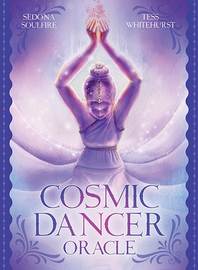 Cosmic Dancer Oracle purple box with silhouette dancer and cosmic mandala — Eternal Spirit