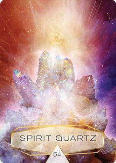The Crystal Spirits Oracle card offering a glimpse of the deck's sacred imagery — Eternal Spirit