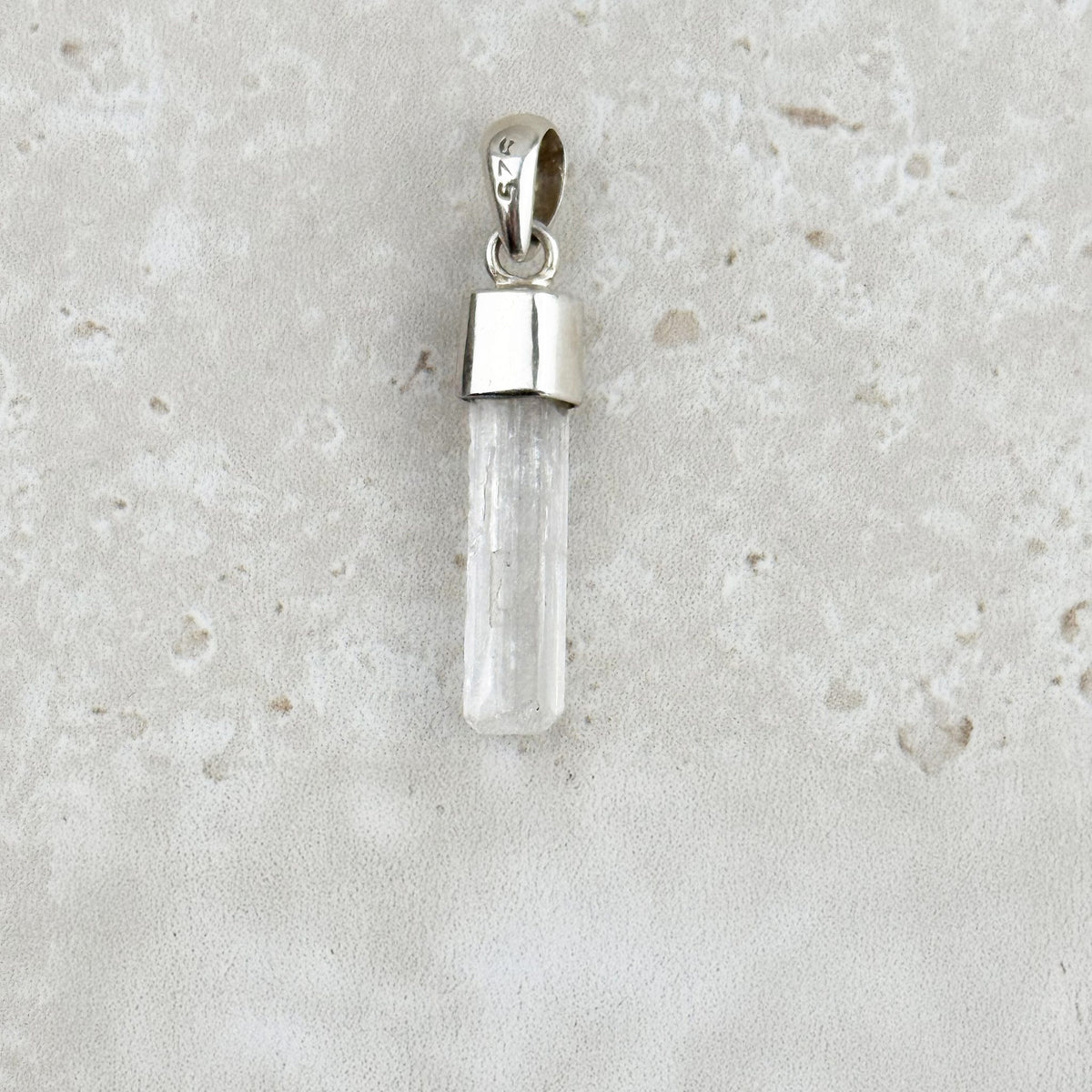 Danburite Natural Point Sterling Silver Pendant — Eternal Spirit