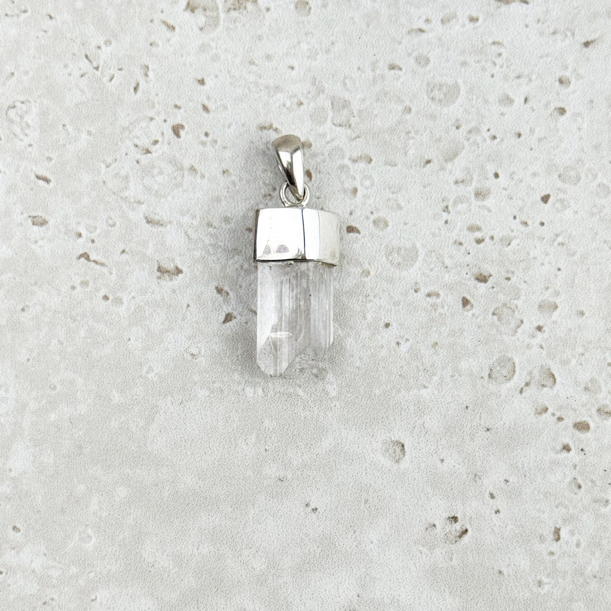 Danburite Natural Shard Sterling Silver Pendant — Eternal Spirit