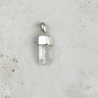 Danburite Natural Shard Sterling Silver Pendant, detail view — Eternal Spirit