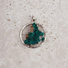Dioptase Cluster Sterling Silver Pendant — Eternal Spirit