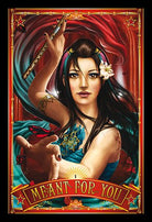Divine Circus Oracle deck, Meant for You card with vintage woman holding tarot cards — Eternal Spirit