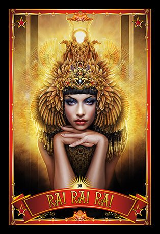 Divine Circus Oracle card showcasing the deck's evocative imagery — Eternal Spirit