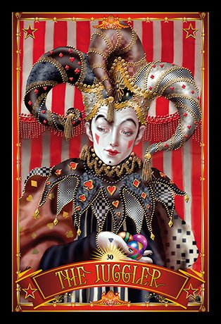 Divine Circus Oracle card displaying the deck's hand-painted illustrations — Eternal Spirit