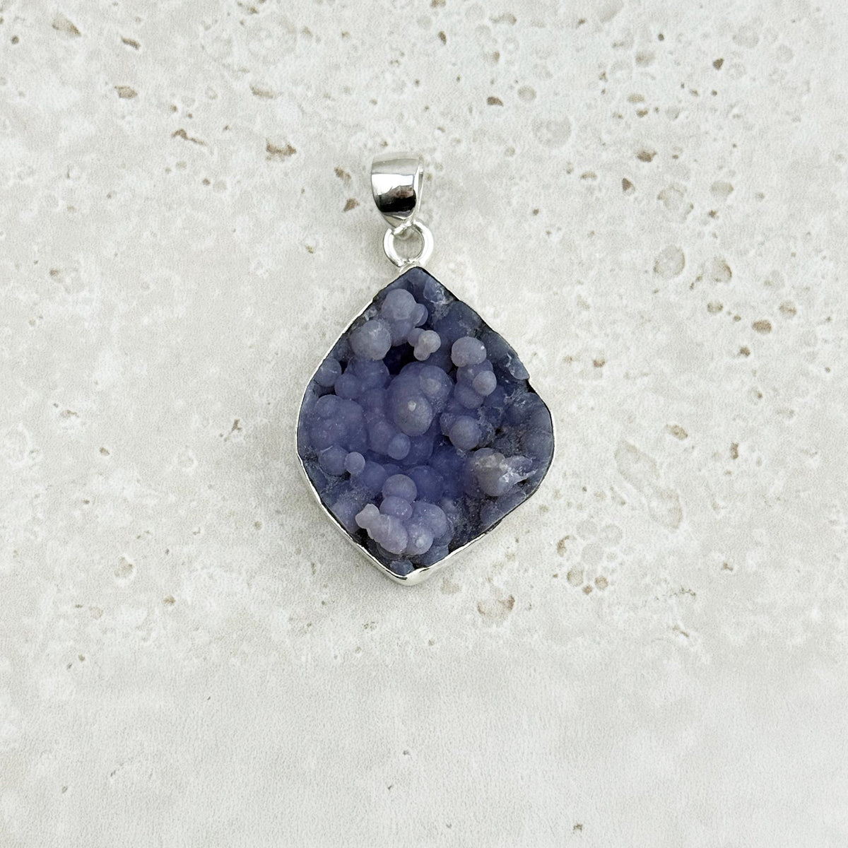 Grape Agate Sterling Silver Pendant — Eternal Spirit