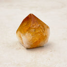 Heated citrine base cut crystal 5cm, amber tip with a milky white base, other side — Eternal Spirit