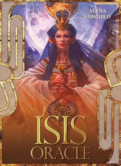 Isis Oracle gold and blue box with Egyptian goddess by Alana Fairchild — Eternal Spirit