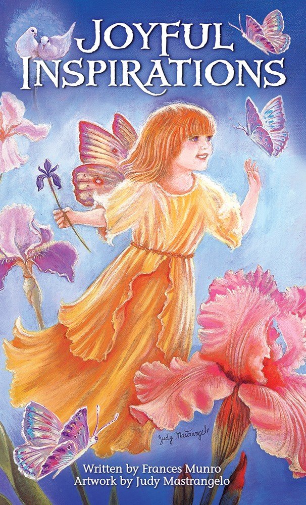 Joyful Inspirations Oracle box with ornate gold text by Frances Munro — Eternal Spirit