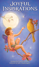 Joyful Inspirations back cover with child and bird in moonlit scene — Eternal Spirit