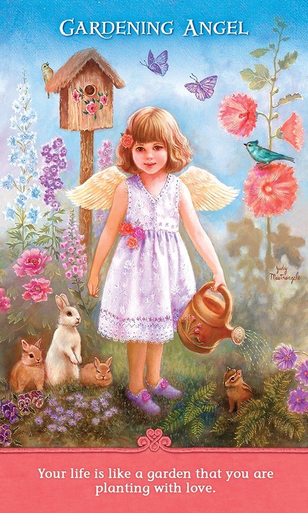 Joyful Inspirations Oracle card portraying the deck's otherworldly aesthetic — Eternal Spirit