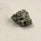 Pyrite crystal cluster 8cm, compact knobbly gold crystals, front view — Eternal Spirit