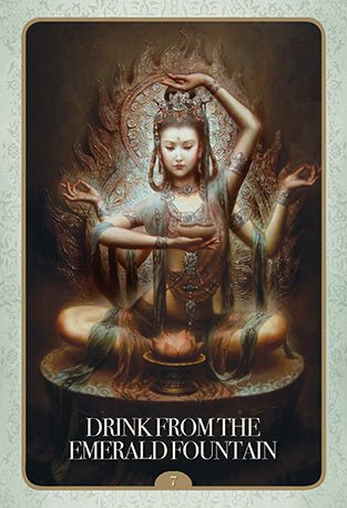 Kuan Yin Oracle card capturing the deck's intuitive artistry — Eternal Spirit