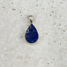 Lapis Lazuli Rough Teardrop Sterling Silver Pendant — Eternal Spirit