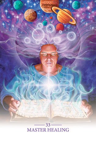 Lightworker Oracle card revealing the deck's mystical artwork — Eternal Spirit