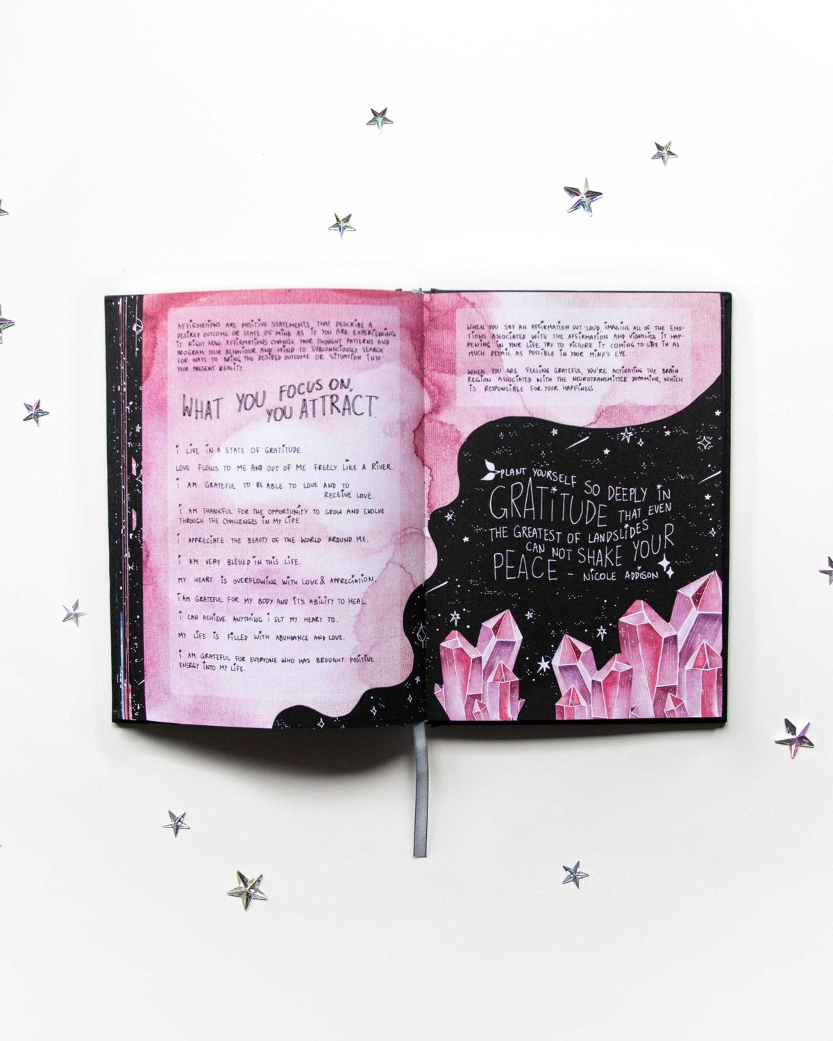 Dreamy Moons "A Journey Within showcasing the journal's inspirational illustrations — Eternal Spirit