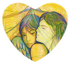 Lovers Oracle deck, Heart-shaped locket card with romantic golden and red tones — Eternal Spirit