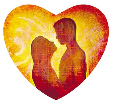 Lovers Oracle card exploring the deck's contemplative imagery — Eternal Spirit