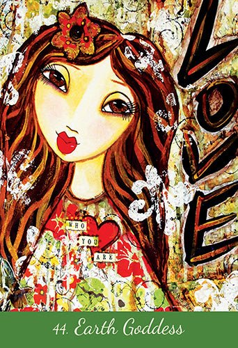 Love Your Inner Goddess Oracle card illuminating the deck's rich colour palette — Eternal Spirit