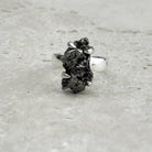 Meteorite Natural Chunk Sterling Silver Ring | Size 8 — Eternal Spirit