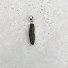 Moldavite Natural Sterling Silver Pendant Elongated — Eternal Spirit