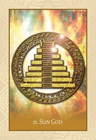 The Native Heart Healing Oracle card portraying the deck's otherworldly aesthetic — Eternal Spirit