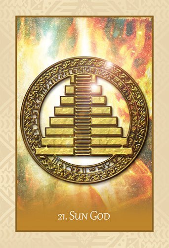 The Native Heart Healing Oracle card portraying the deck's otherworldly aesthetic — Eternal Spirit