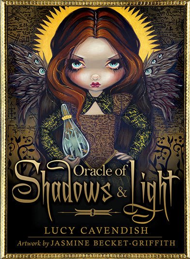 Oracle of Shadows and Light box with big-eyed gothic girl by Lucy Cavendish — Eternal Spirit
