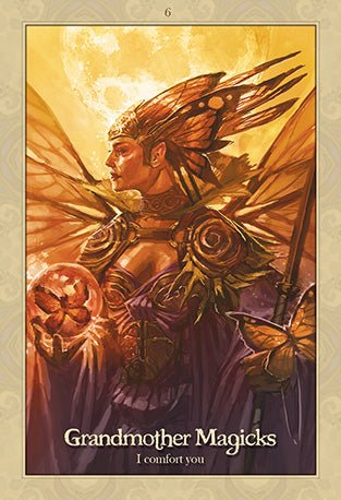 Oracle of the Dragonfae Oracle card portraying the deck's otherworldly aesthetic — Eternal Spirit