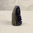 Base cut amethyst crystal 8.5cm, slim oval, side profile — Eternal Spirit