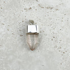 Pink Lemurian Quartz Natural Point Sterling Silver Pendant 3cm — Eternal Spirit