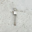 Pink Lemurian Quartz Natural Point Sterling Silver Pendant 4cm — Eternal Spirit