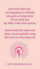 Solis Divinity Tarot (Pink Edition) card celebrating the deck's unique visual language — Eternal Spirit